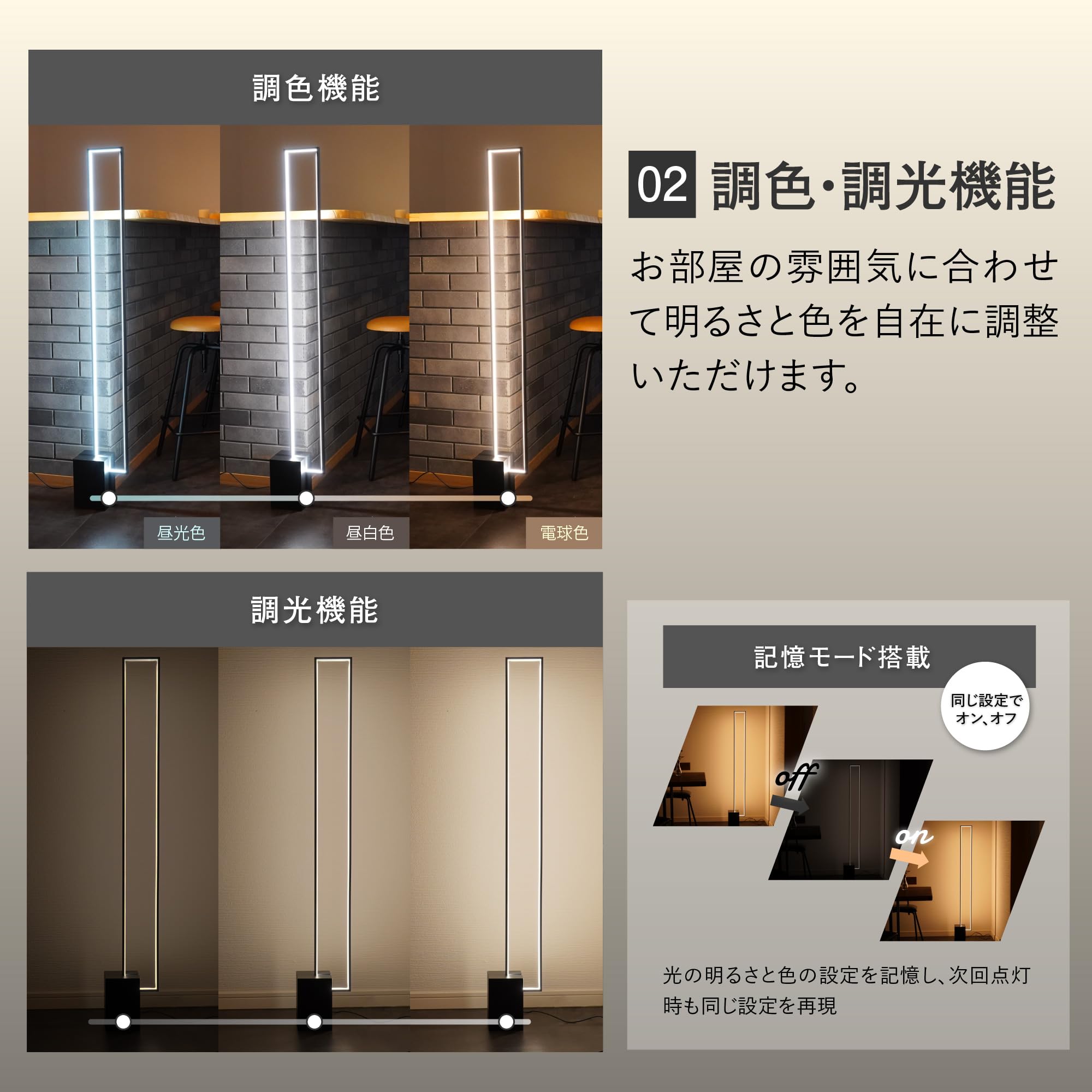 Amazon.co.jp : 7 Life フロアライト LED スタンドライト 間接